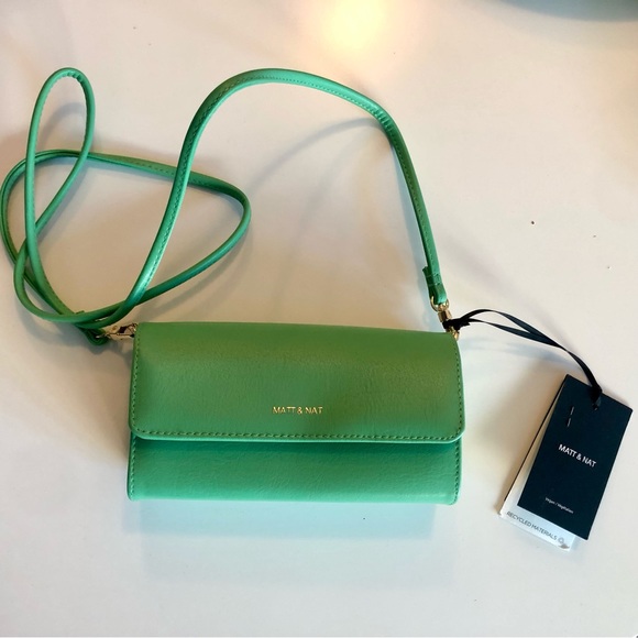 NWT Matt & Nat DREWMED Vegan crossbody bag - pistachio - Picture 3 of 5